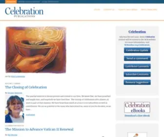 Celebrationpublications.org(Celebration Magazine...a comprehensive worship resource) Screenshot
