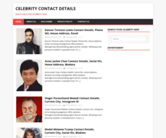 Celebritycontactdetails.com(Celebrity Contact Details Right Place for Celebrity Fans) Screenshot