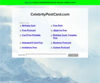 Celebritypostcard.com(Celebrity Postcard v3.0) Screenshot