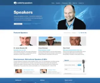 Celebrityspeakers.com.au(Australian Celebrity Speakers) Screenshot