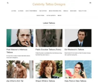 Celebritytattoodesign.com(Celebrity Tattoo Design) Screenshot