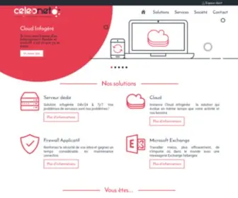 Celeonet.fr(Cloud et serveurs infogérés) Screenshot