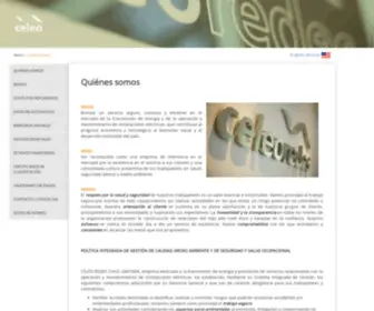 Celeoredes.cl(Quiénes somos) Screenshot