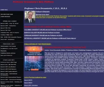 Celeritymoment.com(Professor Droussiotis's Web Space) Screenshot