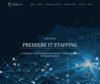 Celertek.com(IT Staffing) Screenshot