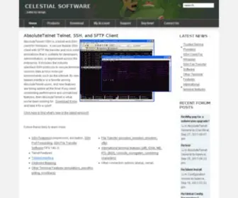 Celestialsoftware.net(SSH (Secure Shell) and SFTP client) Screenshot