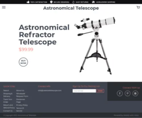 Celestialtelescope.com(Create an Ecommerce Website and Sell Online) Screenshot