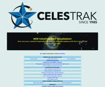 Celestrak.com(Celestrak) Screenshot