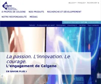 Celgene.be(Page d’accueil) Screenshot