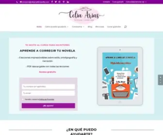 Celiaariasfernandez.com(Servicios literarios para escritores) Screenshot