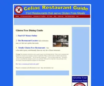 Celiacrestaurantguide.com(Gluten Free Dining Guide Find Restaurants You Can Eat At) Screenshot
