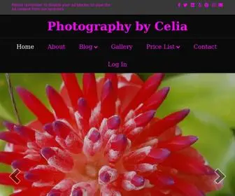 Celiasflowers.com(Floral Photography by Celia) Screenshot