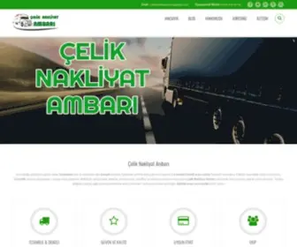 Celiknakliyatambari.com(Çelik) Screenshot