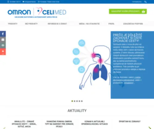 Celimed.sk(OMRON tlakomery) Screenshot