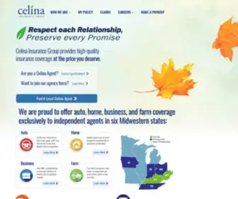 Celinainsurance.com(Celina Insurance Group) Screenshot