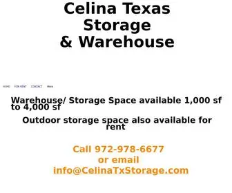 CelinatXstorage.com(Warehouse Space) Screenshot