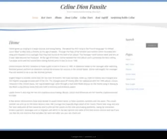 Celinedion.co.uk(Celine Dion Official UK Site) Screenshot