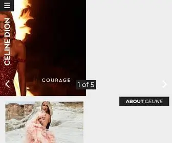 Celinedion.com(The Official Website of Celine Dion) Screenshot