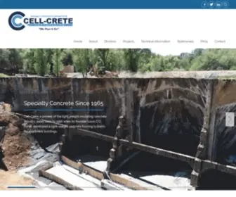 Cell-Crete.com(Cellular Concrete) Screenshot