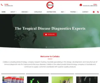 Cellabs.com.au(Cellabs is a Sydney based boutique diagnostics company) Screenshot