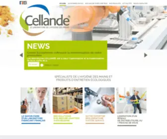 Cellande.fr(Hygiène des mains et produits écologiques) Screenshot