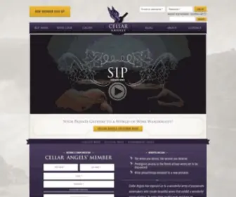 Cellarangels.com(Buy wine online at and become a member of our wine club. Cellar Angels) Screenshot