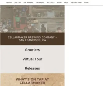 Cellarmakerbrewing.com(Cellarmaker Brewing Company) Screenshot