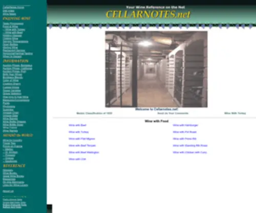 Cellarnotes.net(Wine Reference Resource) Screenshot