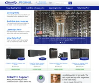 Cellarpro.com(CellarPro Cooling Systems) Screenshot