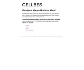 Cellbes.lv(Cellbes) Screenshot