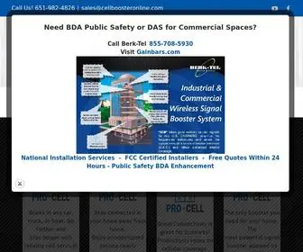 Cellboosteronline.com(CELL Professional Cell Phone Signal Boosters for Consumers) Screenshot