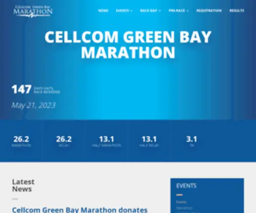 CellcomGreenbaymarathon.com(Cellcom Green Bay Marathon) Screenshot