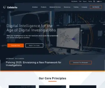 Cellebrite.org(Digital Intelligence For A Safer World) Screenshot
