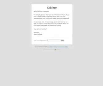 Cellfeee.com(Please Log In) Screenshot