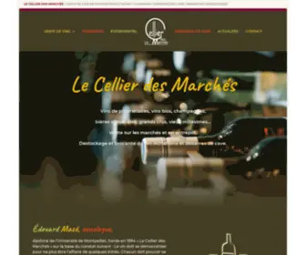 Cellierdesmarches.com(Accueil) Screenshot