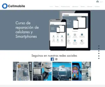 Cellmobile.com.ar(Cellmobile ofrece un Curso Tecnico 100% Practico Presencial) Screenshot