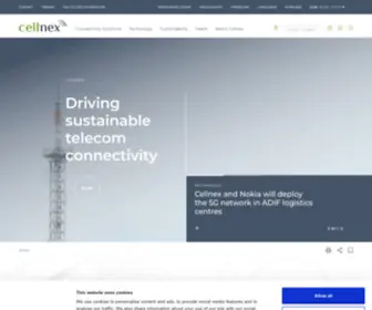 Cellnex.com(Europe’s leading operator of telecommunications infrastructures) Screenshot