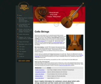 Cello-Strings.com(Cello Strings) Screenshot
