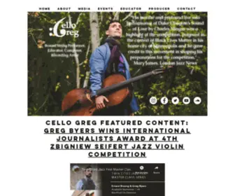 Cellogreg.com(Bowed String Performer) Screenshot