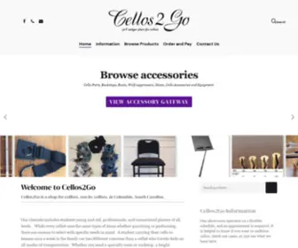 Cellos2GO.com(Cellos2Go is a shop for cellists) Screenshot
