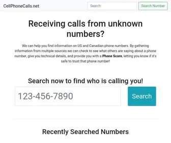 Cellphonecalls.net(CellPhoneCalls) Screenshot