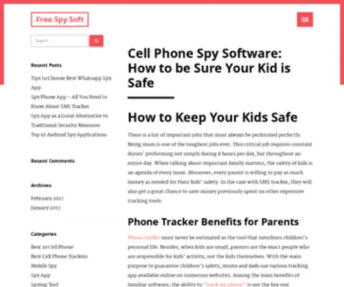 Cellphonespysoftwaree.com(Cell Phone Spy Software) Screenshot