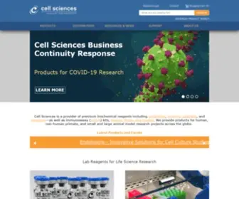 Cellsciences.com(Cell Sciences) Screenshot