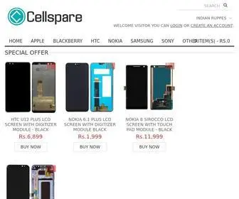 Cellspare.com(Mobile spare parts) Screenshot