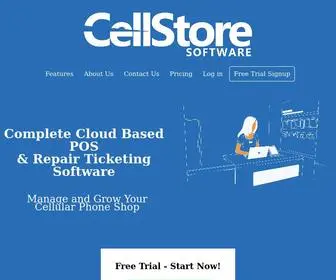 Cellstore.co(Cell Phone POS Software & Repair Ticketing CRM Inventory Invoicing IMEI tracking) Screenshot