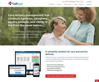 Celltrak.com(Care Delivery Management Home Care Software) Screenshot