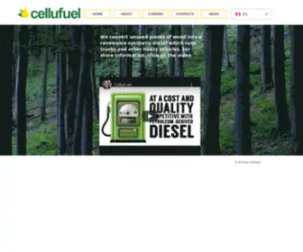 Cellufuel.com(Cellufuel Renewable Diesel Fuel from Cellulose) Screenshot