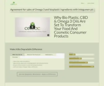 Cellulac.com(Cellulac delivers biodegradable plastic) Screenshot