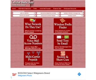 Cellularbackdoor.com(Wireless Secrets & Inside Information) Screenshot