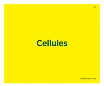 Cellules.tv(Agence web design & transmedia) Screenshot